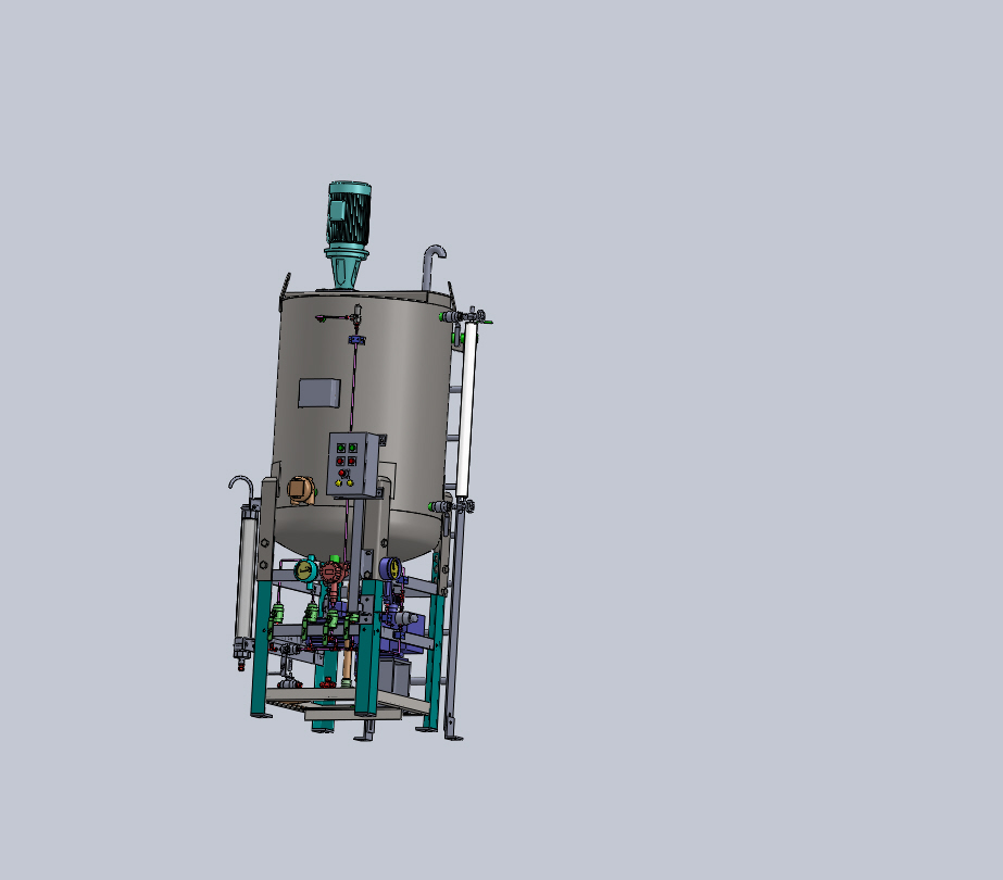 CHEMICAL INJECTION SKID化工罐模型3D图纸 IGS格式